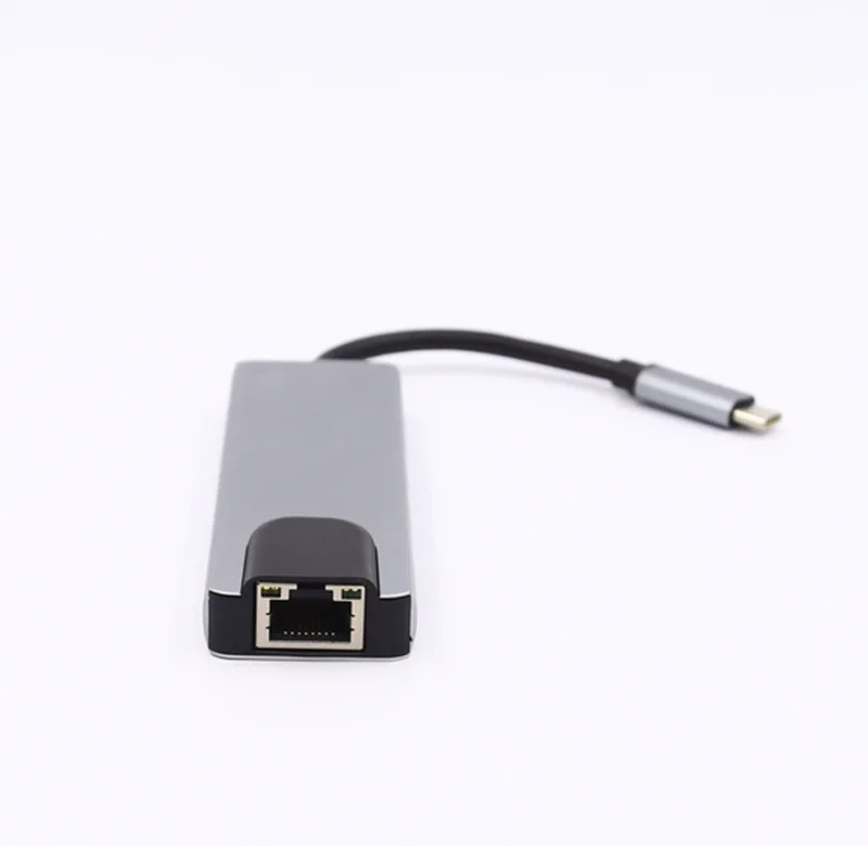 Горячий-5 в 1 концентратор USB Type C Hdmi 4K к Gigabit Ethernet Rj45 Lan адаптер для Mac book Pro Thunderbolt 3 USB-C