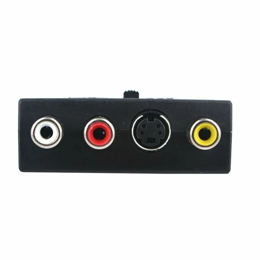 

SCART Adaptor AV Block To 3 RCA Phono Composite S-Video With In/Out Switch Scart to SVHS Adapter for Video DVD Recorder