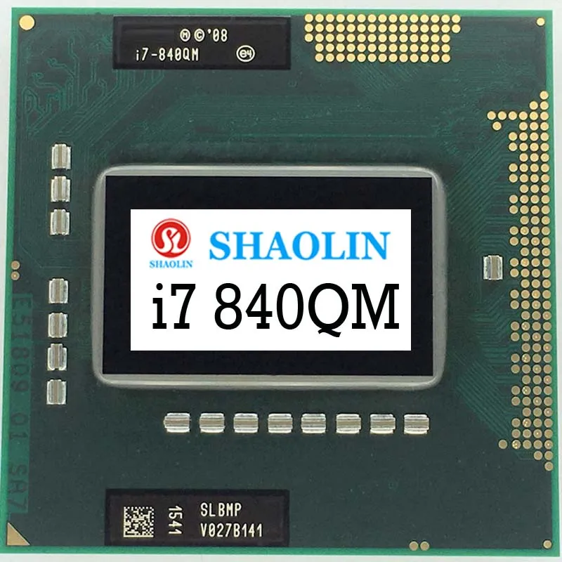 I7-840QM i7 840QM SLBMP 1 8 ГГц четырехъядерный восьмипоточный ЦПУ процессор Вт 45 Разъем G1 /
