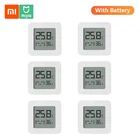 Bluetooth-термометр Xiaomi Mijia 2, беспроводной умный электрический гигрометр, термометр, датчик влажности, работает с приложением Mijia