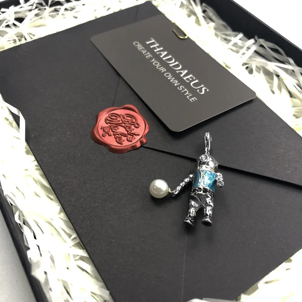 Подвеска Aquanaut Diver Aliens, брендовые модные ювелирные изделия Thomas Bijoux 925 пробы серебряные аксессуары подарок для Ts женщин и мужчин