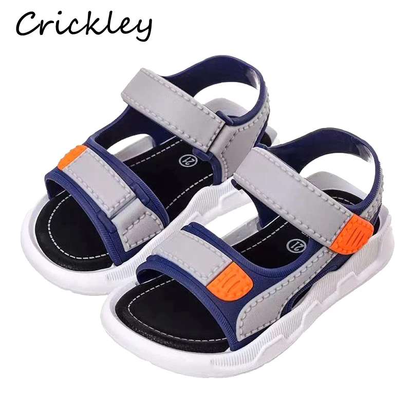 

Summer Children's Sandals Fashion PVC Beach Sandal For Kids Baby Boys Girls Comfortable Soft Sole Non Slip Barefoot Girls Shoe