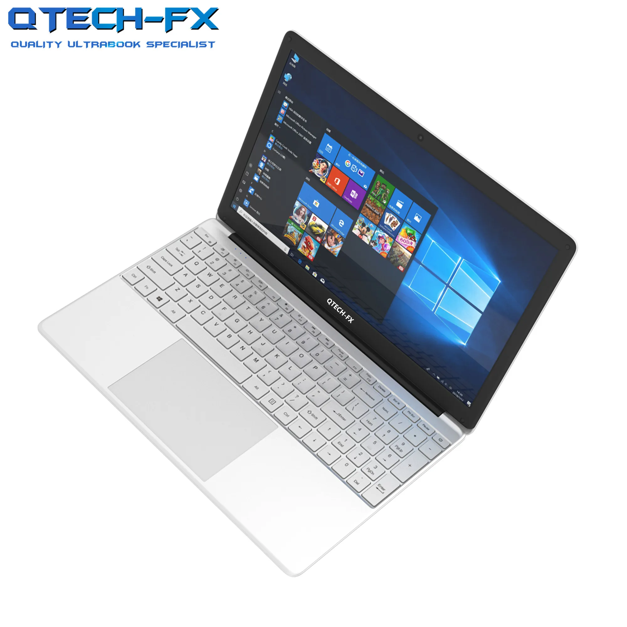 15.6 Notebook 12G RAM 128 SSD 1TB HDD CPU Celeron 4 Core Laptop Business Student Thin Arabic AZERTY Spanish Russian Keyboard
