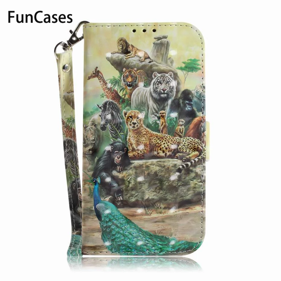 Роскошный чехол-книжка для Huawei P Smart 2019 кожаный чехол-бумажник Honor 10 Lite чехол с