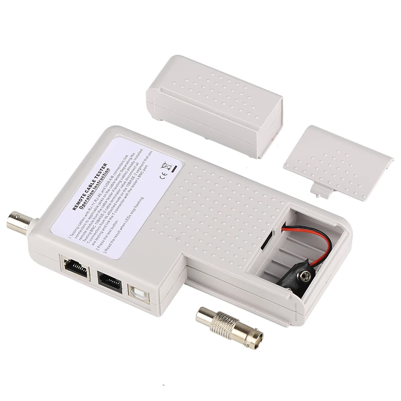 Новый удаленный тестер RJ11 RJ45 USB BNC LAN сетевого кабеля для UTP STP кабелей трекер