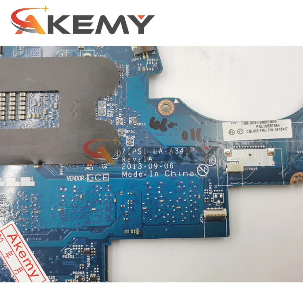 zips1 la a341p mainboard for lenovo thinkpad yoga s1 laptop motherboard fru04x5236 04x5235 with i5 cpu 8gb ram 100 fully test free global shipping