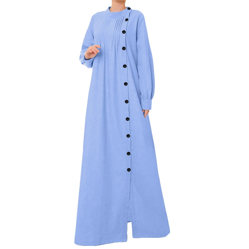 Винтажное льняное платье, женская мода, длинная рубашка, vestidos robe cellumia, осень, рукав-фонарик, женское повседневное свободное платье на пуговицах, 7