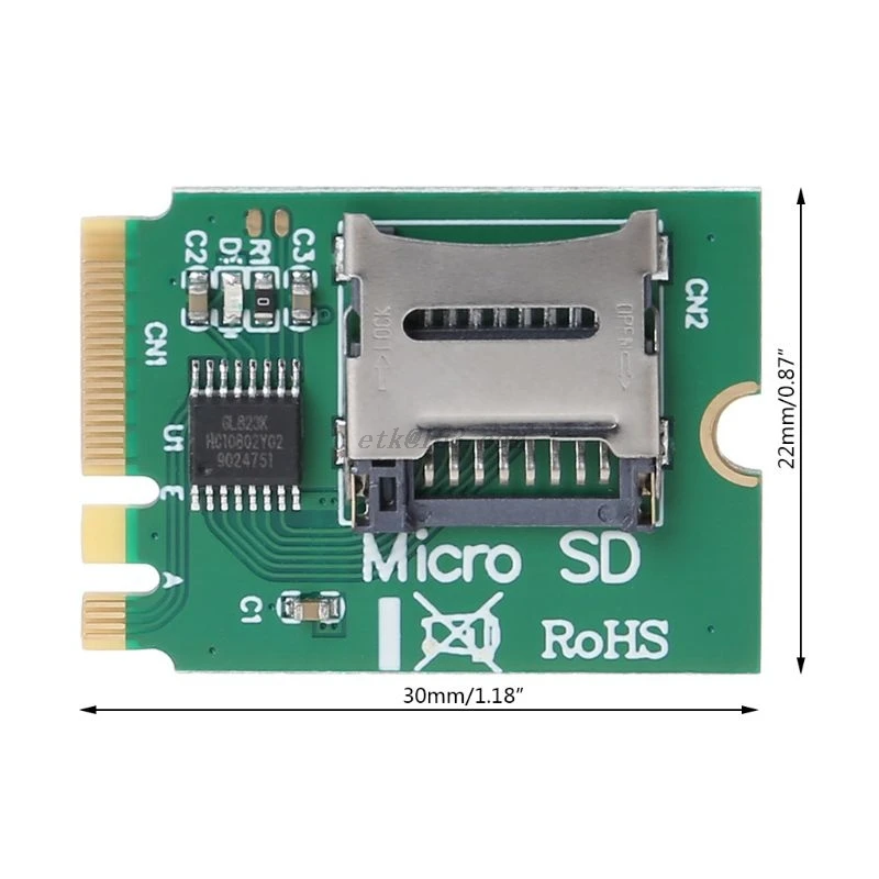 M2 NGFF Key A.E Wi-Fi Слот для Micro SD SDHC SDXC TF кардридер T-Flash Card M.2 A + комплект адаптеров E-Card |
