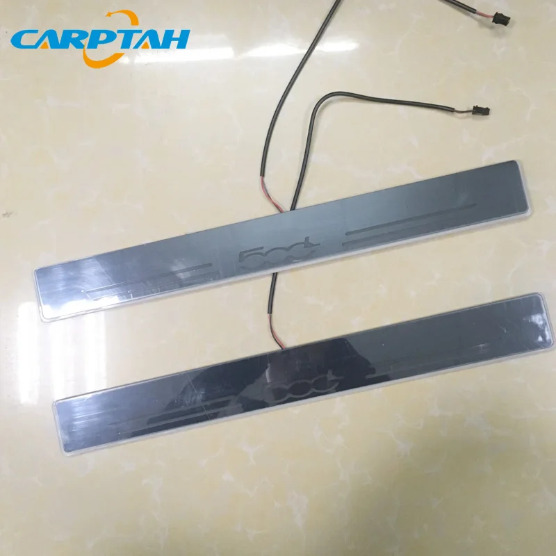 CARPTAH движущийся светодиодный автомобиль Запчасти порога Накладка путь