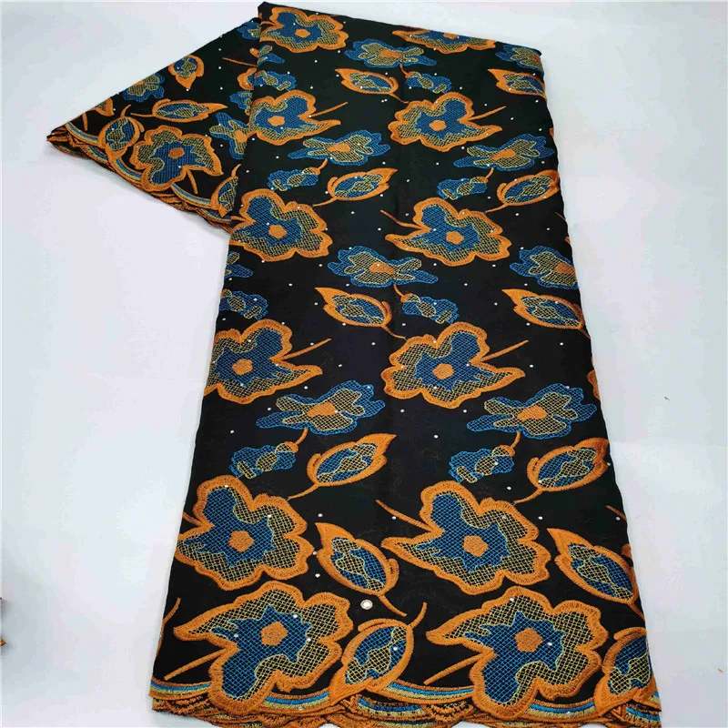 

African Cotton Lace Fabric 2020 High Quality Nigerian Swiss Voile Lace Material In Switzerland Embroidery For Dress HL90-157
