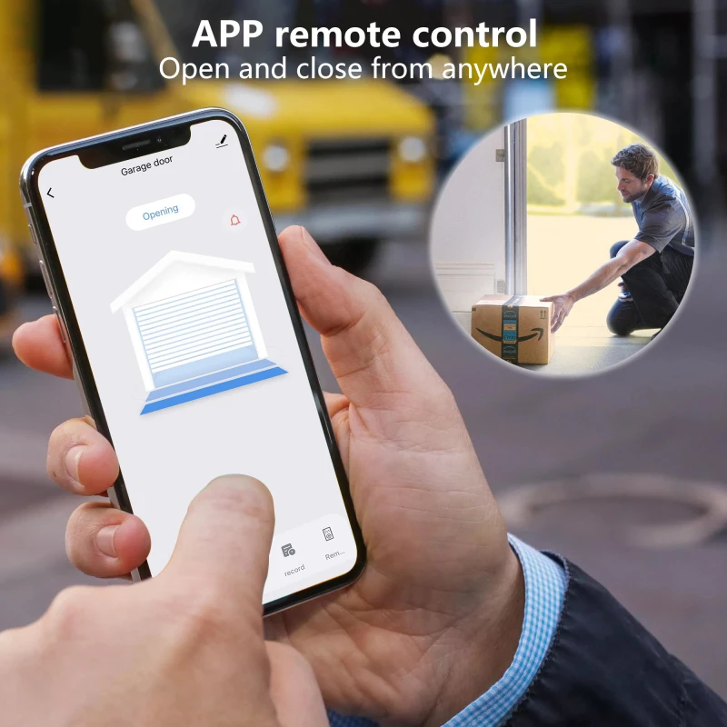 

Intelligent Wi-Fi Garage Door Remote Control Tuya Smart Life APP Remote Control Works With Alexa And Google Assistant