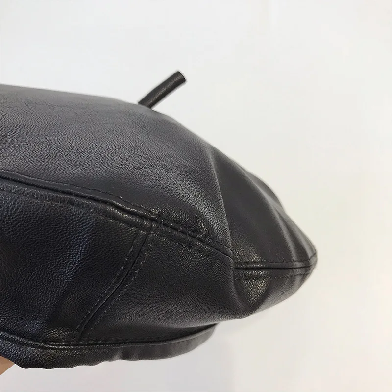 Черный берет летняя женская тонкая шляпа в британском стиле восьмиугольная