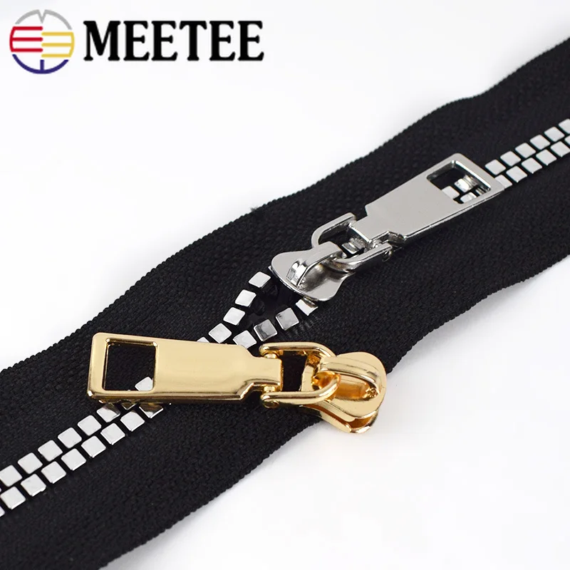 Meetee 50 шт. слайдеры на молнии для 5 # резиновые пуховая куртка Карманный молния