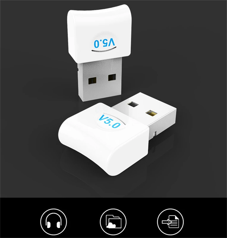 USB bluetooth 5 0 беспроводной адаптер настольный WiFi Аудио приемник передатчик ключ для