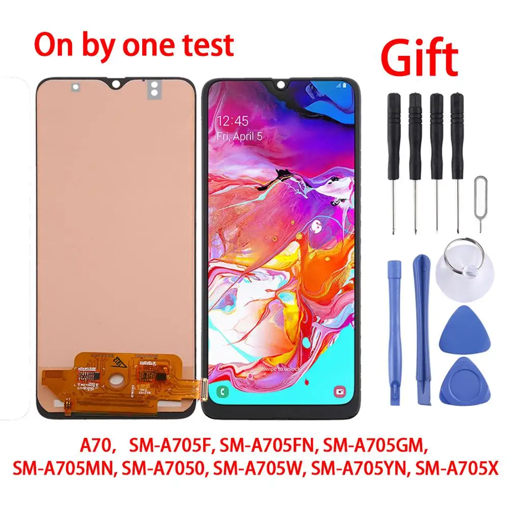 Оригинальный сенсорный ЖК-дисплей A70 для SAMSUNG Galaxy A70,A705F,A705FN,A705GM, A7050,A705W,A705MN,-A705YN,A705X