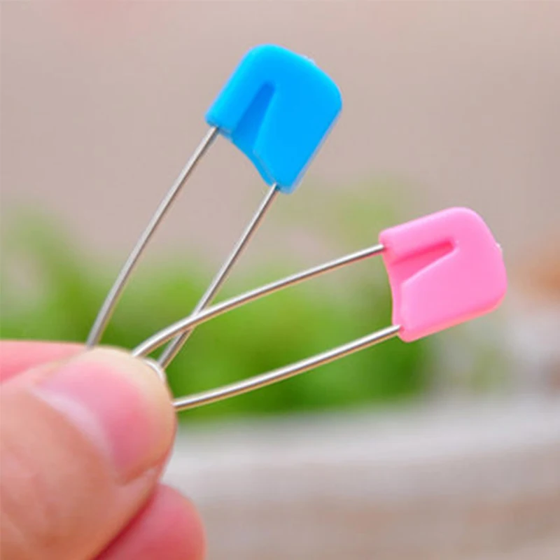 Пластиковые штифты безопасности головы DIY Швейные Детские Тканевые пеленки замок брошь скоба с иголками большая безопасная маленькая брошь аксессуары для одежды
