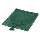 Однотонная скатерть с вырезами для вечерние, украшение с кисточками, скатерть для свадебного декора, скатерть для дома