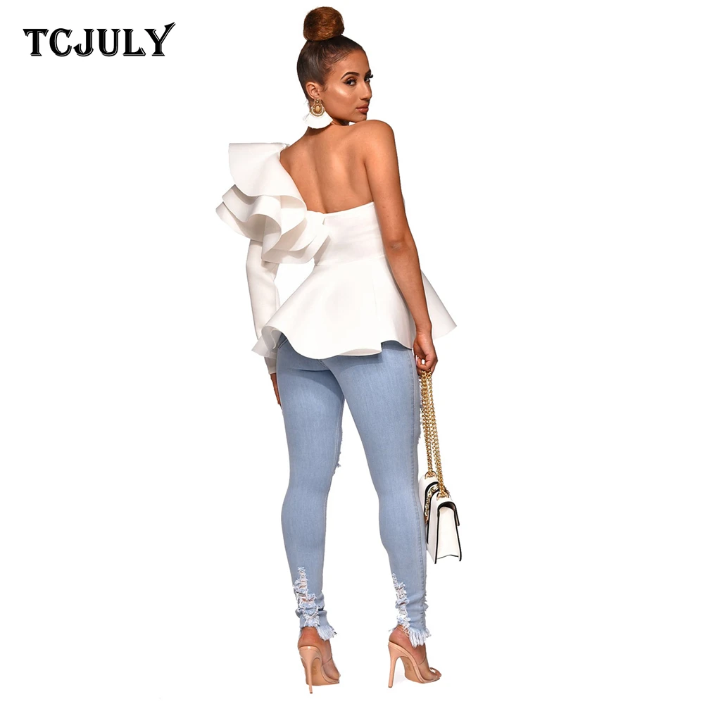 TCJULY новый дизайн уличная мода тонкие потертые джинсы женские повседневные
