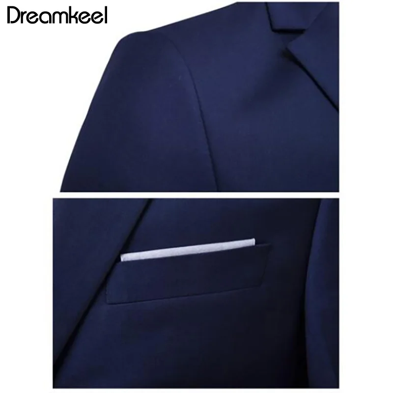 Мужской костюм тройка модный приталенный деловой повседневный пиджак брюки