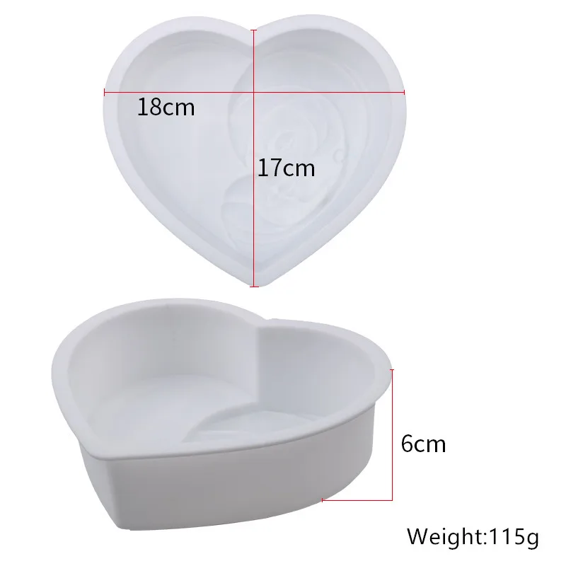 Силиконовая форма для выпечки в форме сердца| |
