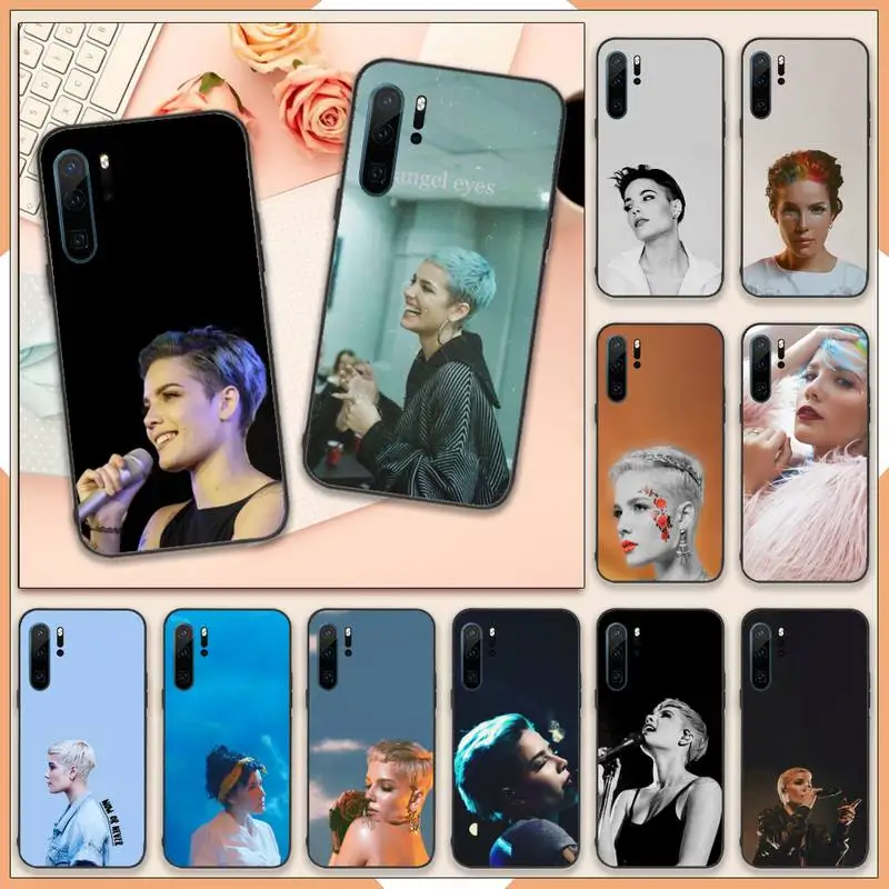 

Halsey American female singer Phone Case For Huawei honor Mate 10 20 30 40 i 9 8 pro x Lite P smart 2019 Y5 2018 nova 5t