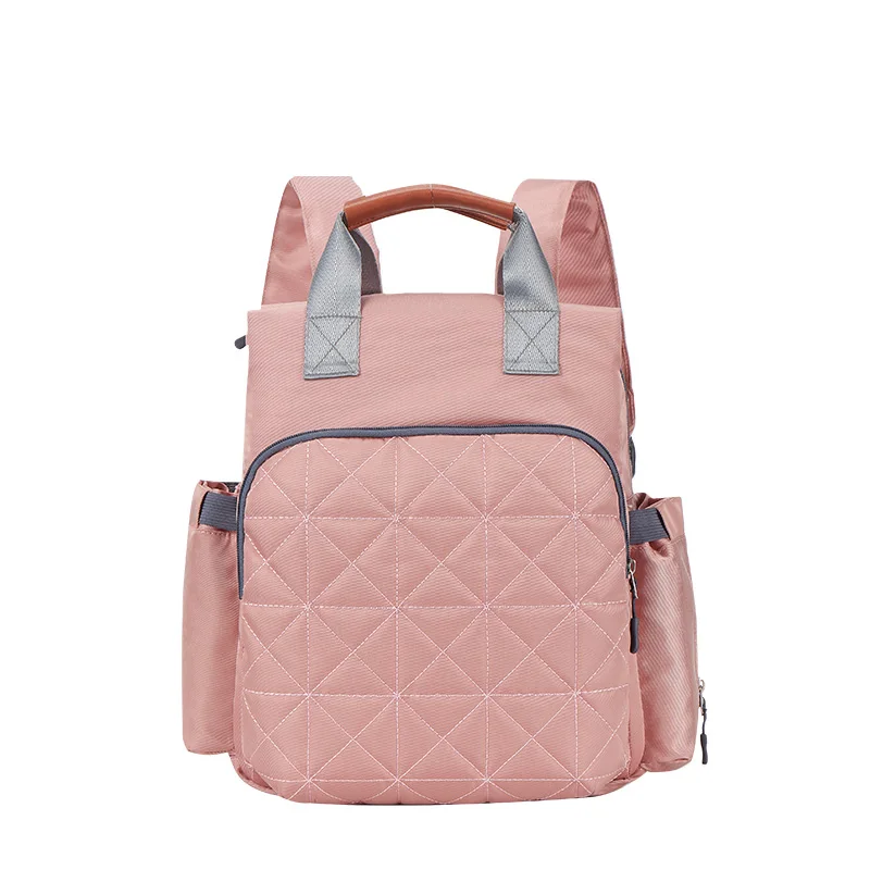 Pink Mummy Bag Multifunction Diaper Bag Mummy Maternity Bag Large Nursing Bag Travel Backpack Stroller Baby Bag Baby Care Nappy Backpack - Цвет: Pink Mummy Bag