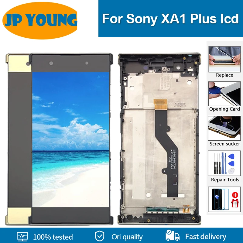 

5.5" Original LCD Display For SONY Xperia XA1 Plus G3416 G3412 G3426 G3421 G3423 Touch Screen With Frame Digitizer Replacement