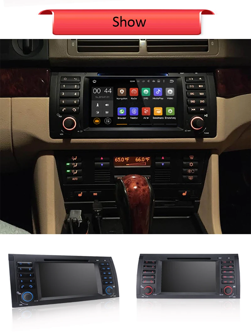 Автомагнитола с восьмиядерным процессором 1024*600 Android 8 1 DVD GPS навигацией для BMW 5