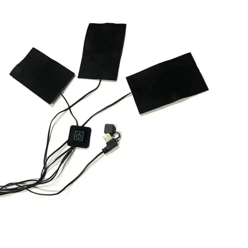 Горячая Распродажа 5 в углеродное волокно грелка для рук USB нагревательная пленка