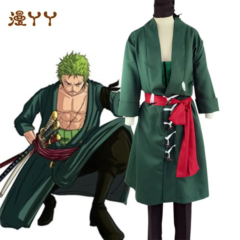 Anime ONE PIECE Roronoa Zoro cosplay costume Halloween Adult boys and girls Campus party stage props performance clothing | Тематическая