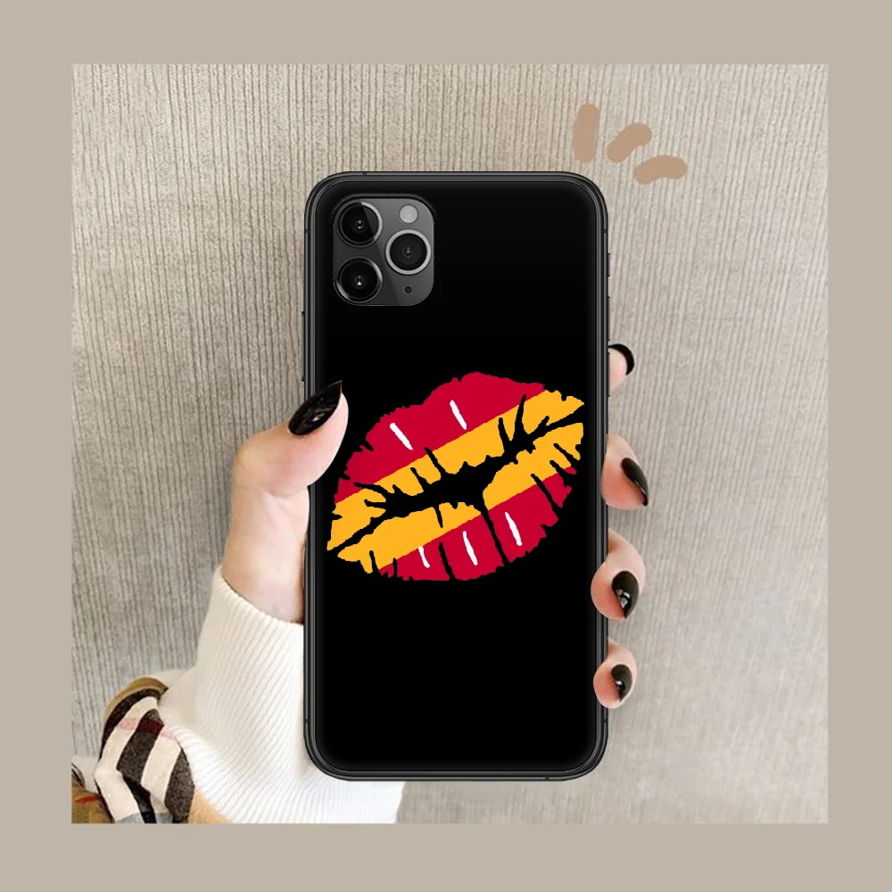 

Spanish Spain Flag Phone Case Cover Hull For iphone 5 5s se 2020 6 6s 7 8 12 mini plus X XS XR 11 PRO MAX black Cell Soft