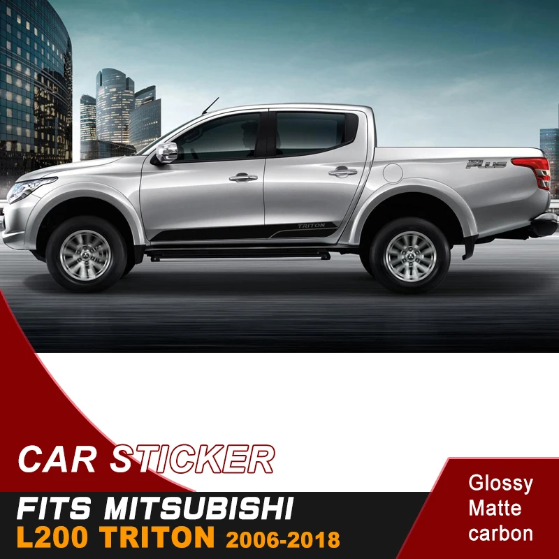 2 шт. виниловые наклейки для кузова mitsubishi l200 triton 2006 2019|Наклейки на автомобиль| |