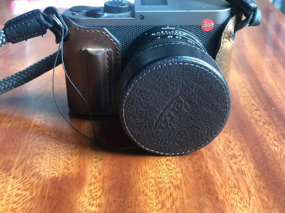 Genuine leather Lens Cap for lens Waterproof Protection Camera Cover leica Q typ116 QP LEICA Q2 | Электроника