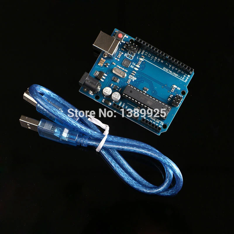 

Free Shipping high quality 10pcs/lot R3 MEGA328P ATMEGA16U2 10set=10 pcs board + 10 pcs usb cable