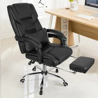chair high back gaming chair recliner computer pu leather seat adjustable office lying armchair with footrestfurniture office