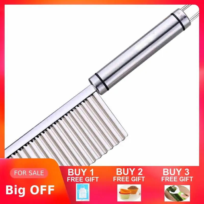 Нож для резки картофеля из нержавеющей стали SUS304 волнистый измельчитель теста