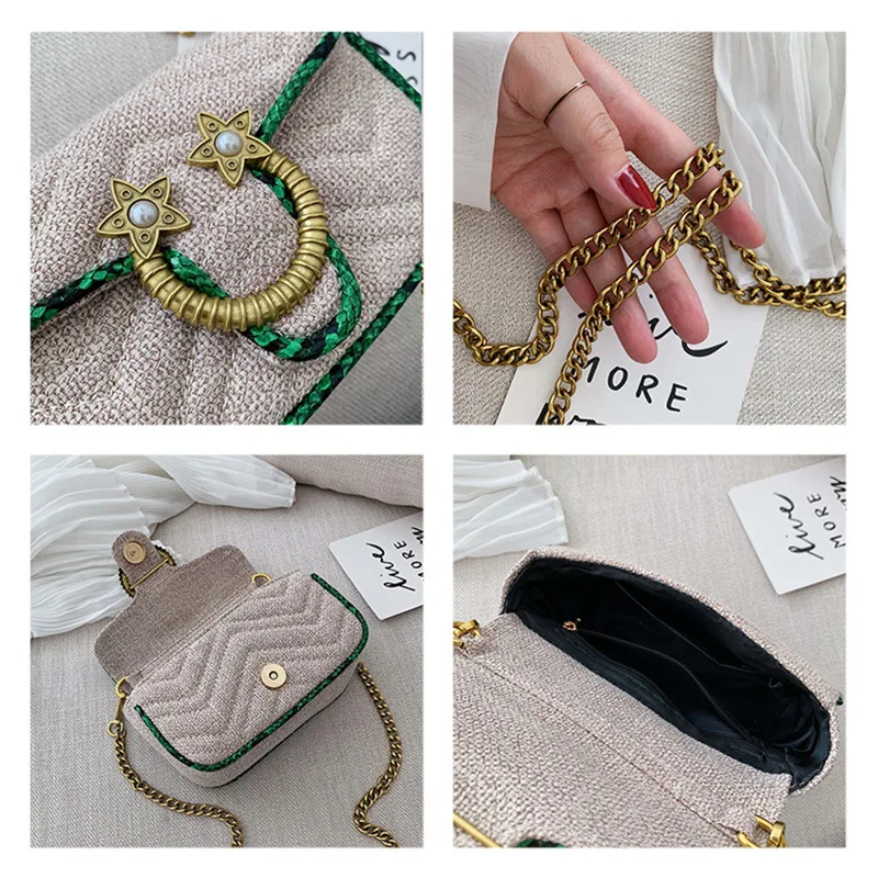 Новинка 2019 шерстяная мягкая хлопковая маленькая квадратная сумка змеиная