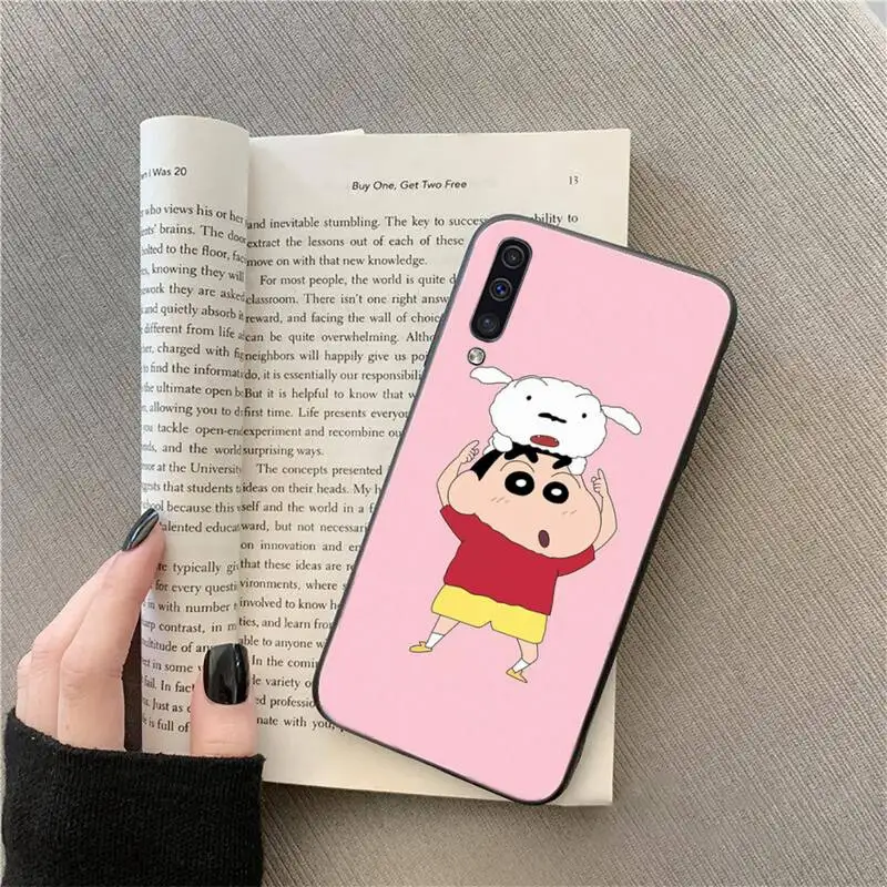

Crayon Shin-Chan Phone Case For Samsung A20 A30 30s A40 A7 2018 J2 J7 prime J4 Plus S5 Note 9 10 Plus
