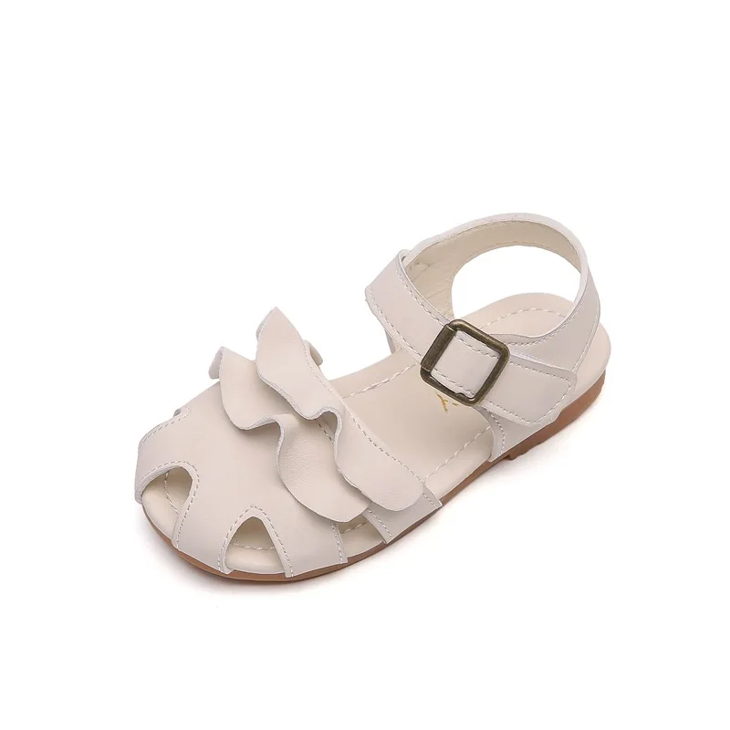 

2021 Summer New Children's Fashion Sandals Girls Toe-covered Princess Sandals Kids Flower Sadals Children's Soft Bottom Sandals