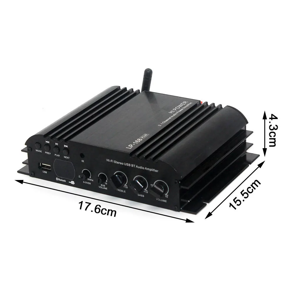 Lepy 168Plus портативный мини стерео усилитель Bluetooth беспроводной HIFI 2.1CH бас аудио