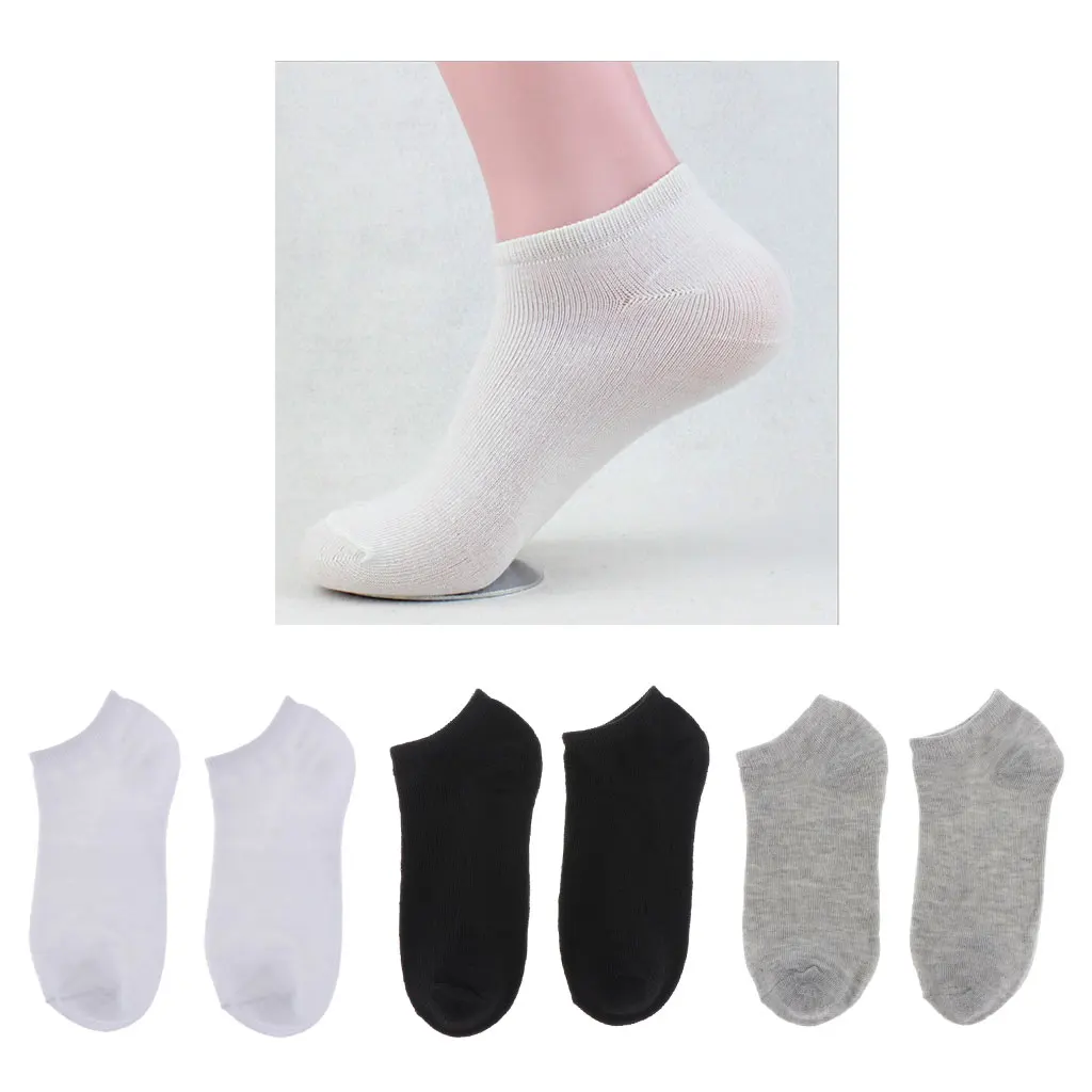 

3 Pairs Men Casual Loafer Boat Non-Slip Invisible Low Cut No Show Socks0