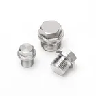 Соединитель для труб с наружной резьбой 18, 14, 38, 12, 34, 1 дюйм, с шестигранной головкой, из нержавеющей стали 304