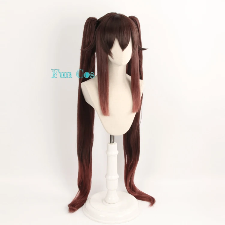 Парик для косплея гутао из аниме Game Genshin Impact термостойкая волосяная шапка волокна