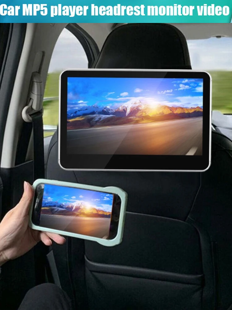 

12 В 10,1 дюймовый автомобильный подголовник стерео монитор Bluetooth MP5 плеер с USB SD TF FM HD 1080P видео экран MP5 мультимедийный плеер