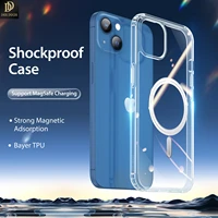 for iphone 13 luxury shock proof back case cover dux ducis clin series for magsafe magnetic wireless charging top clear case