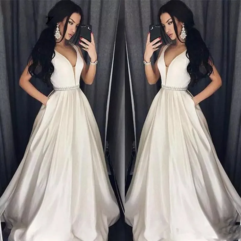 ANGELSBRIDEP ремни Длинные Вечеринка Платья Vestidos de festa сексуальный глубокий v-образным