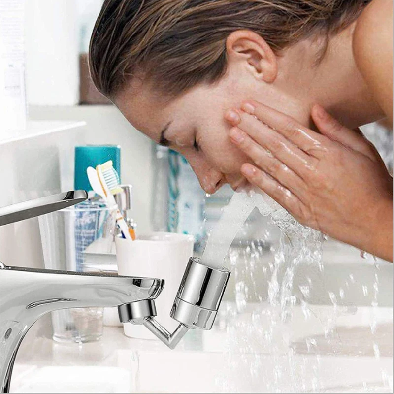 

2Pcs Universal Aerator 720°rotation Splash-proof Swivel Water Saving Faucet Water Saving Bathroom Filter Foamer Aerators