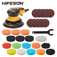 hifeson 5 inch 125mm non vacuum pneumatic air sander polishing machine for car paint care and rust removal