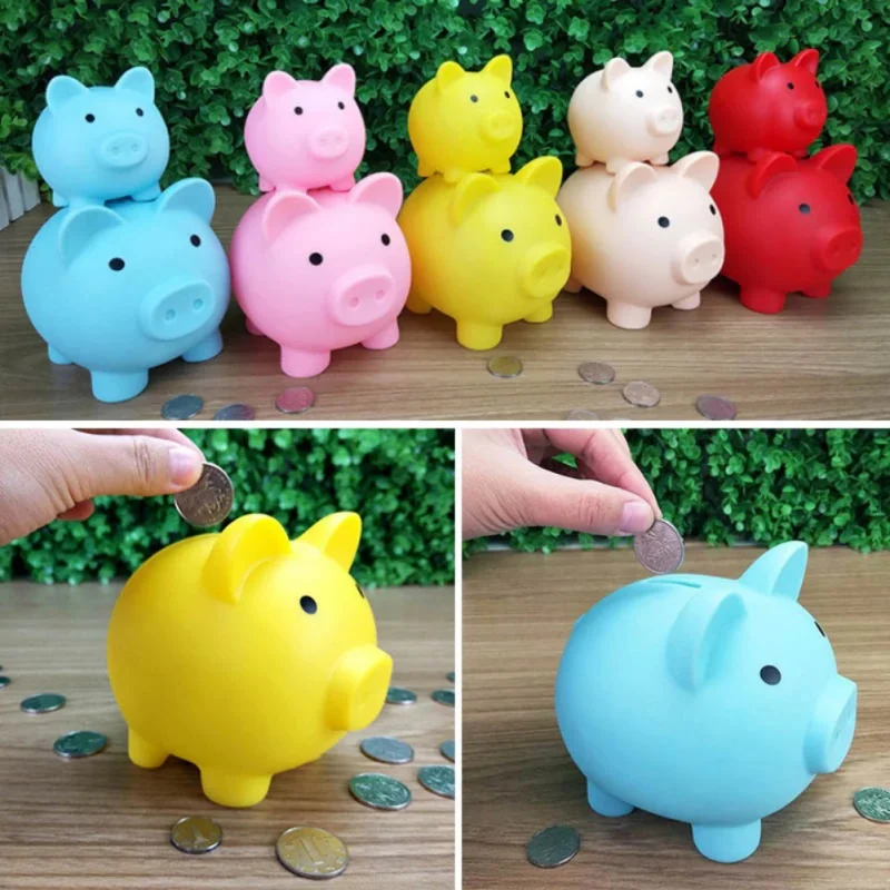 

Cartoon Pig Shaped Money Boxes Children Toys Birthday Gift Home Decor Money Saving Piggy Bank Coins Storage Box
