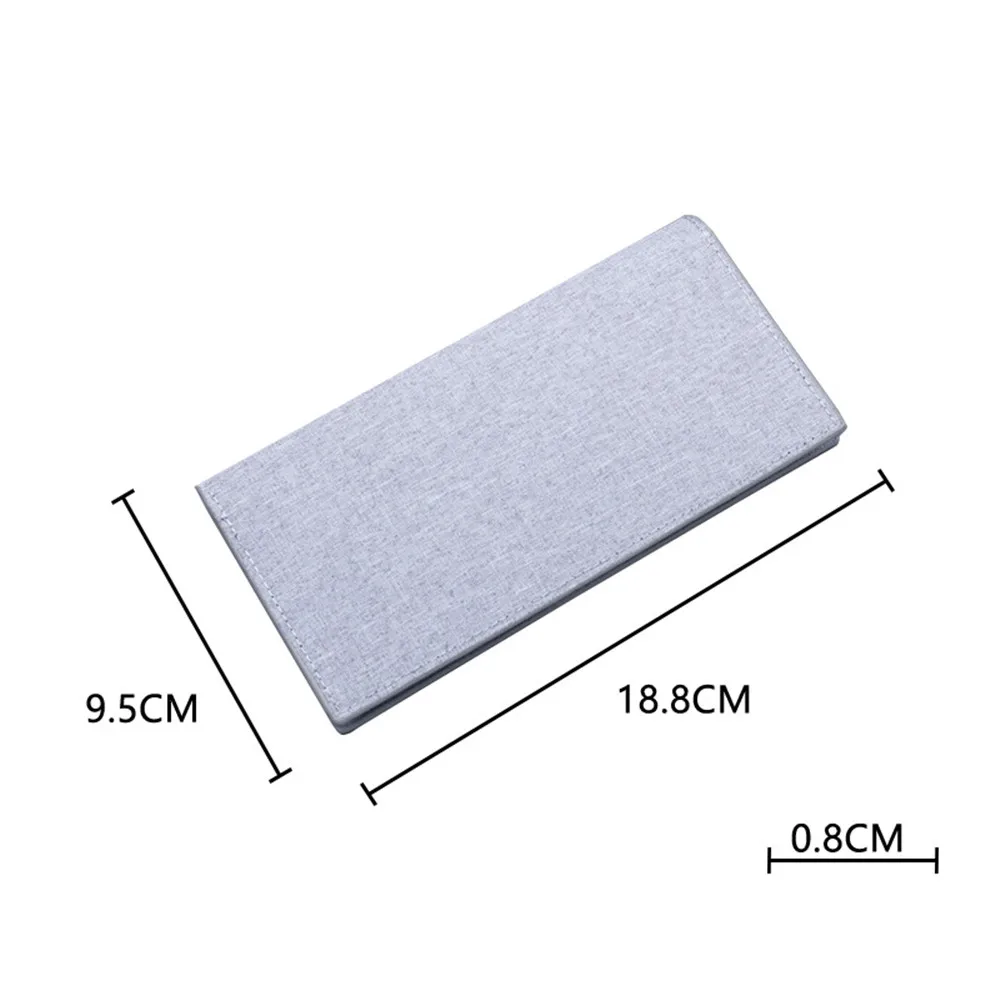 Деловой кошелек для мужчин длинный холщовый мужской бумажник и кредитница